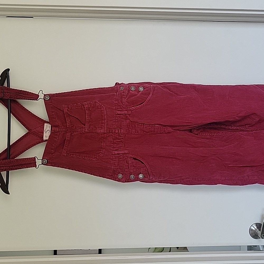 Free People Ziggy Cord Overalls Size S